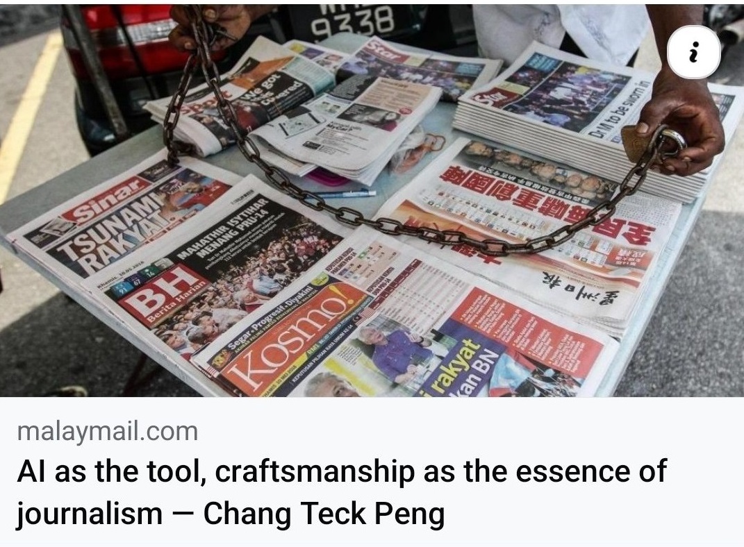AI as the tool, craftsmanship as the essence of journalism