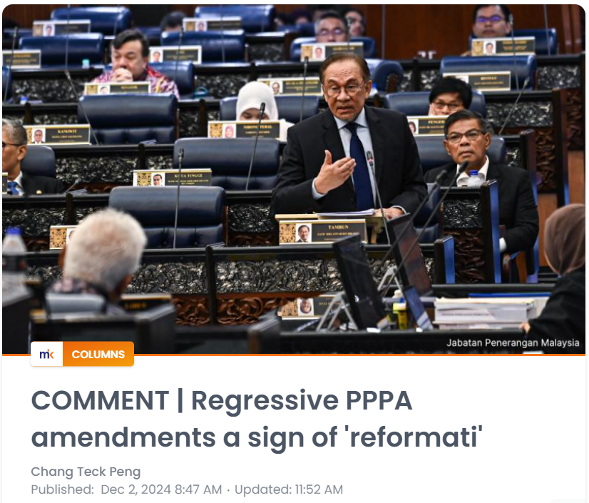 Regressive PPPA amendments a sign of ‘reformati’